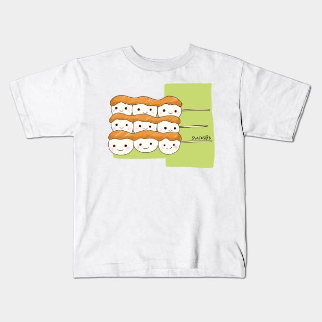 3 sets of dango triplets Kids T-Shirt by Snacks At 3